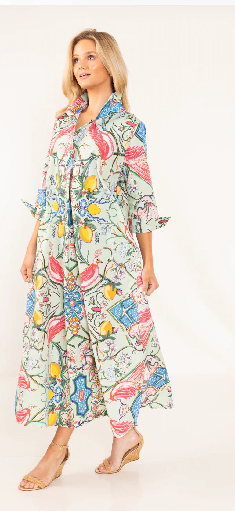 mint chinois© shirt dress