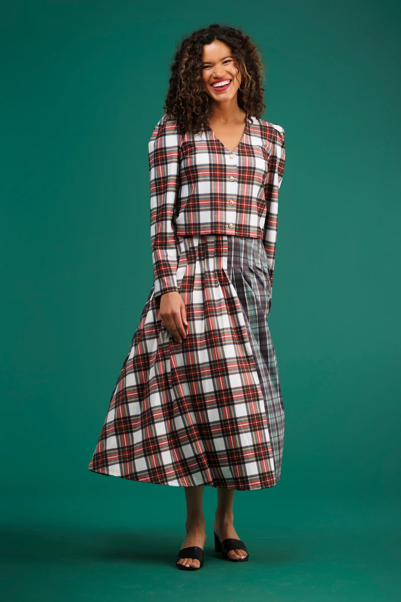 lennox tartan plaid skirt