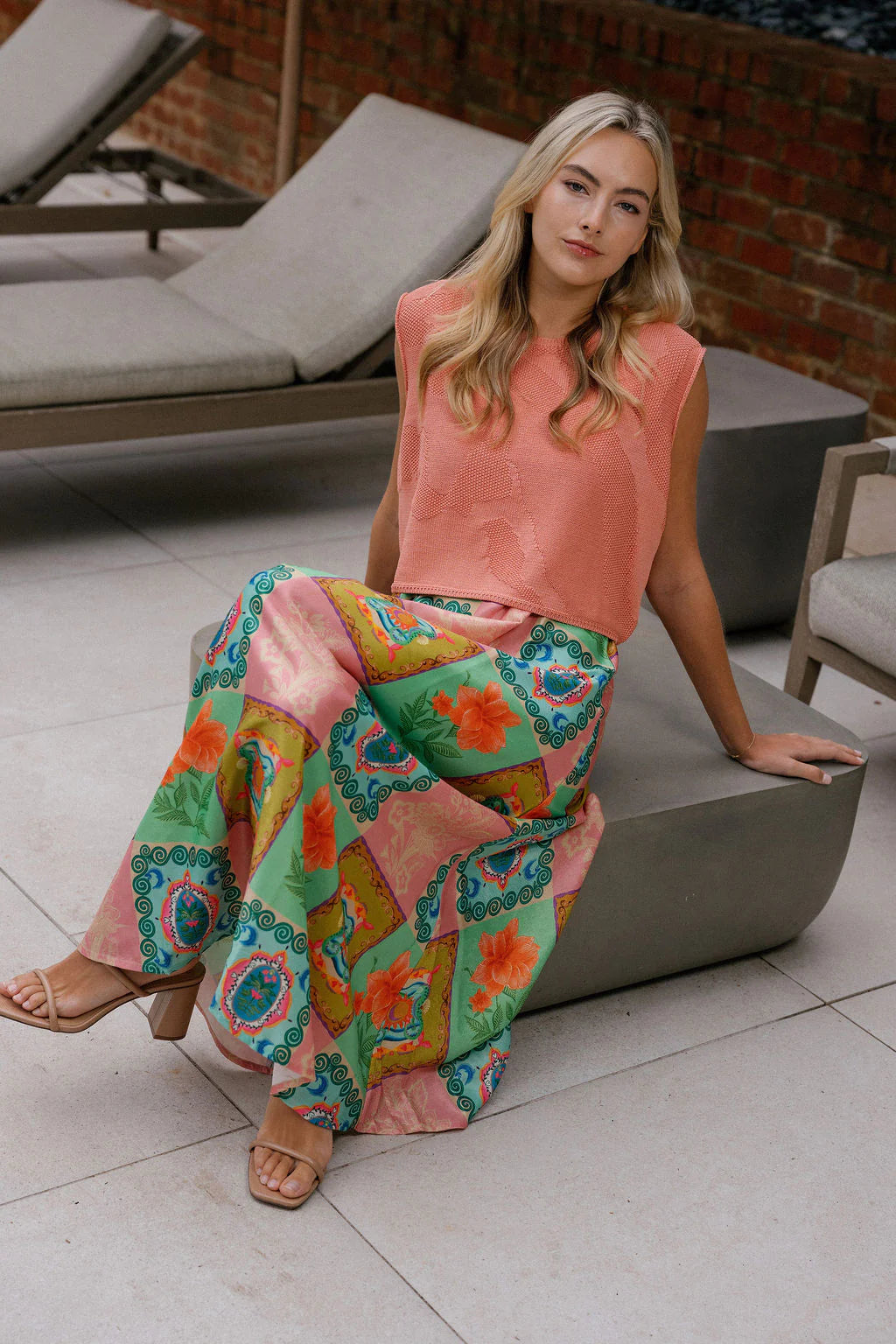 camille slip dress pink