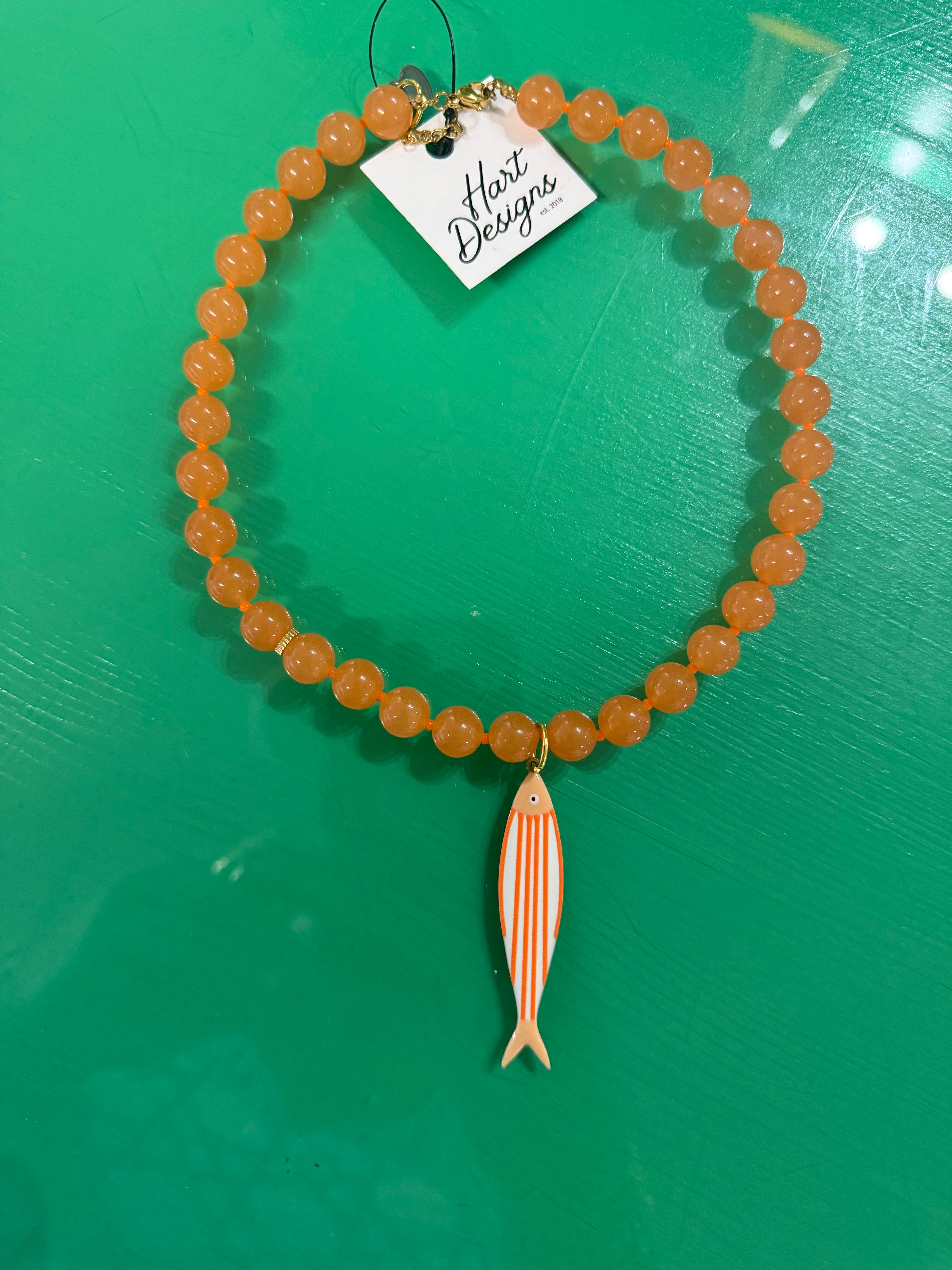 charm beaded necklace