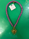 blooming heart charm necklace