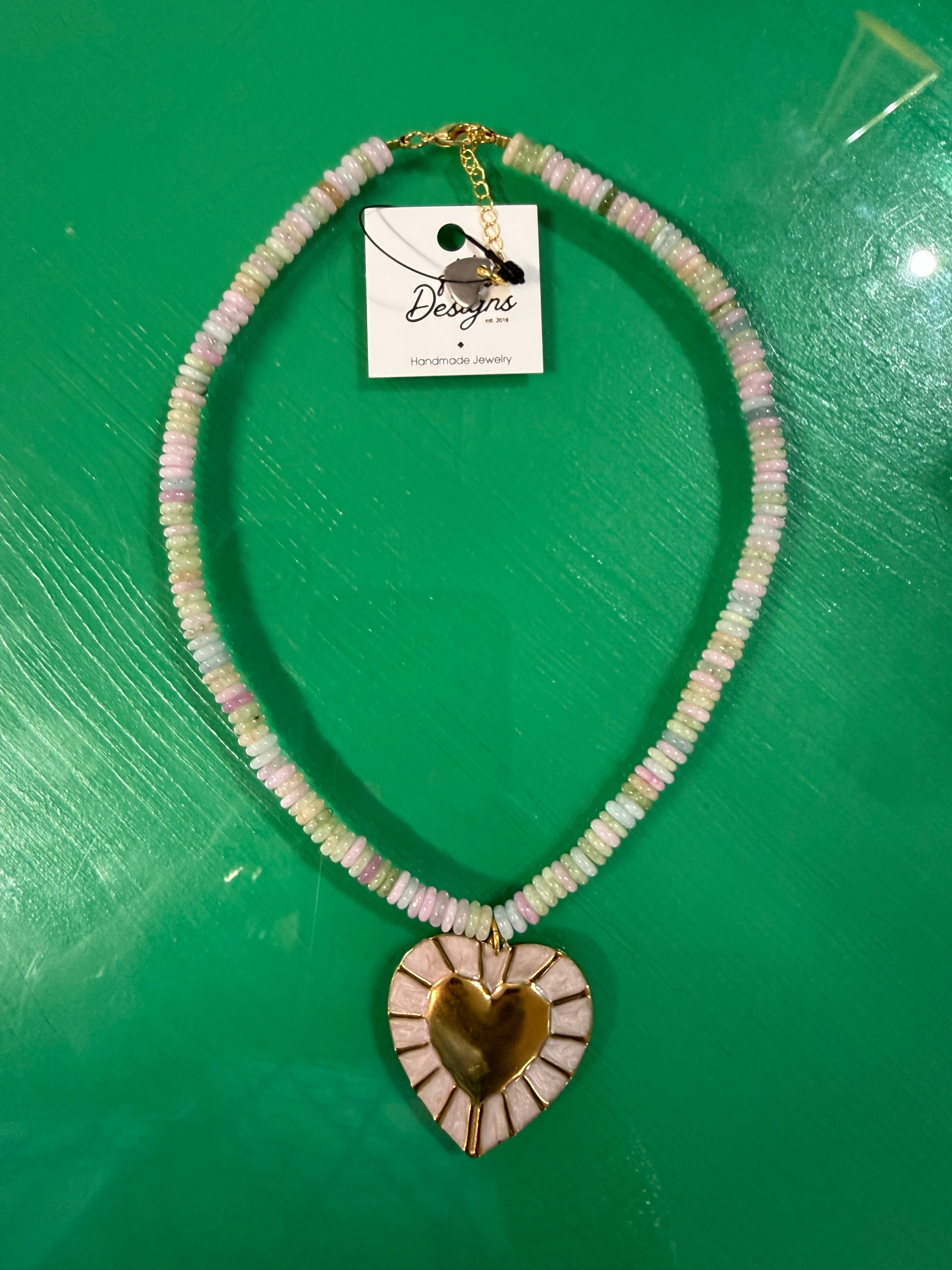 charm beaded necklace