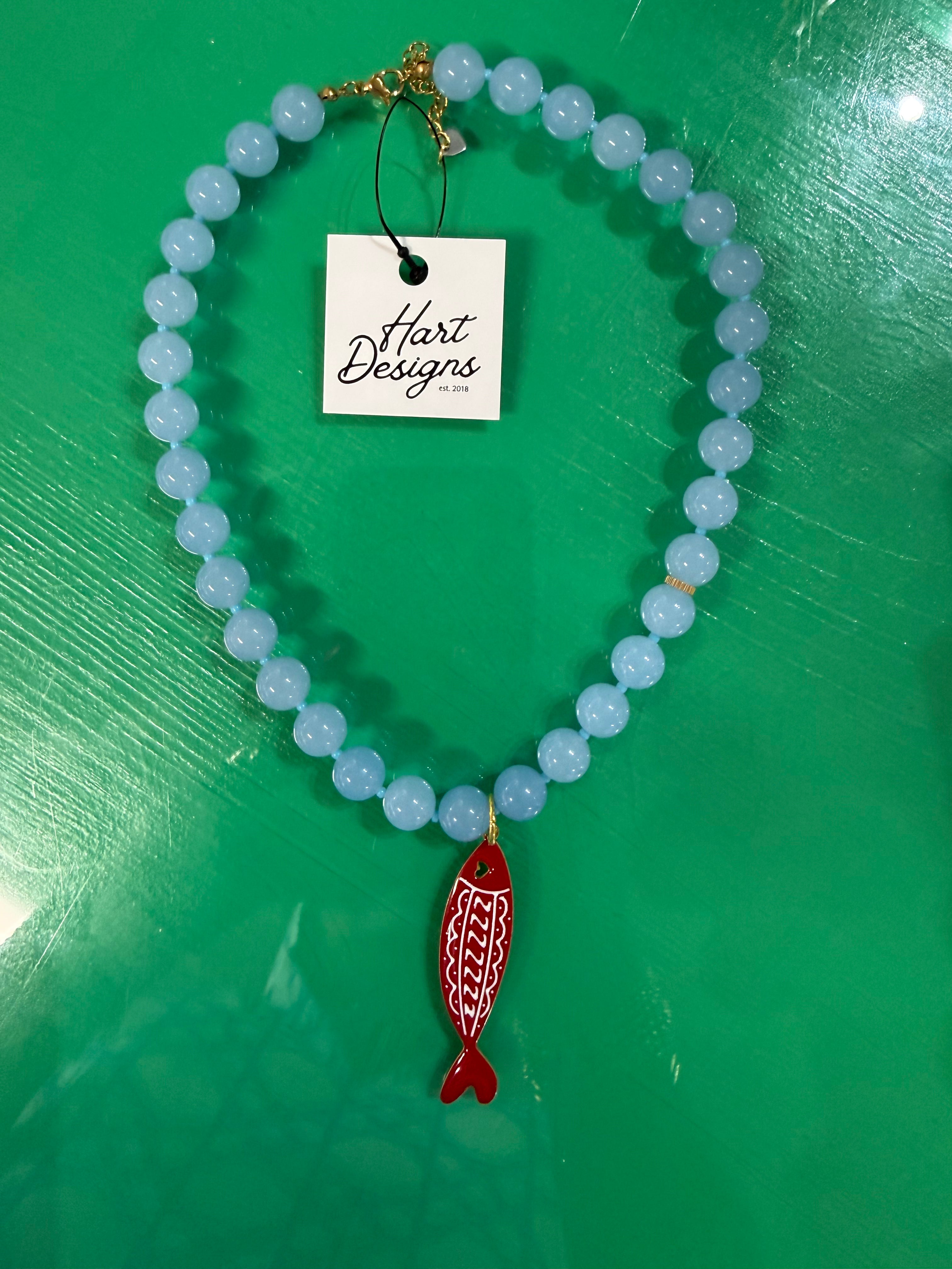 charm beaded necklace