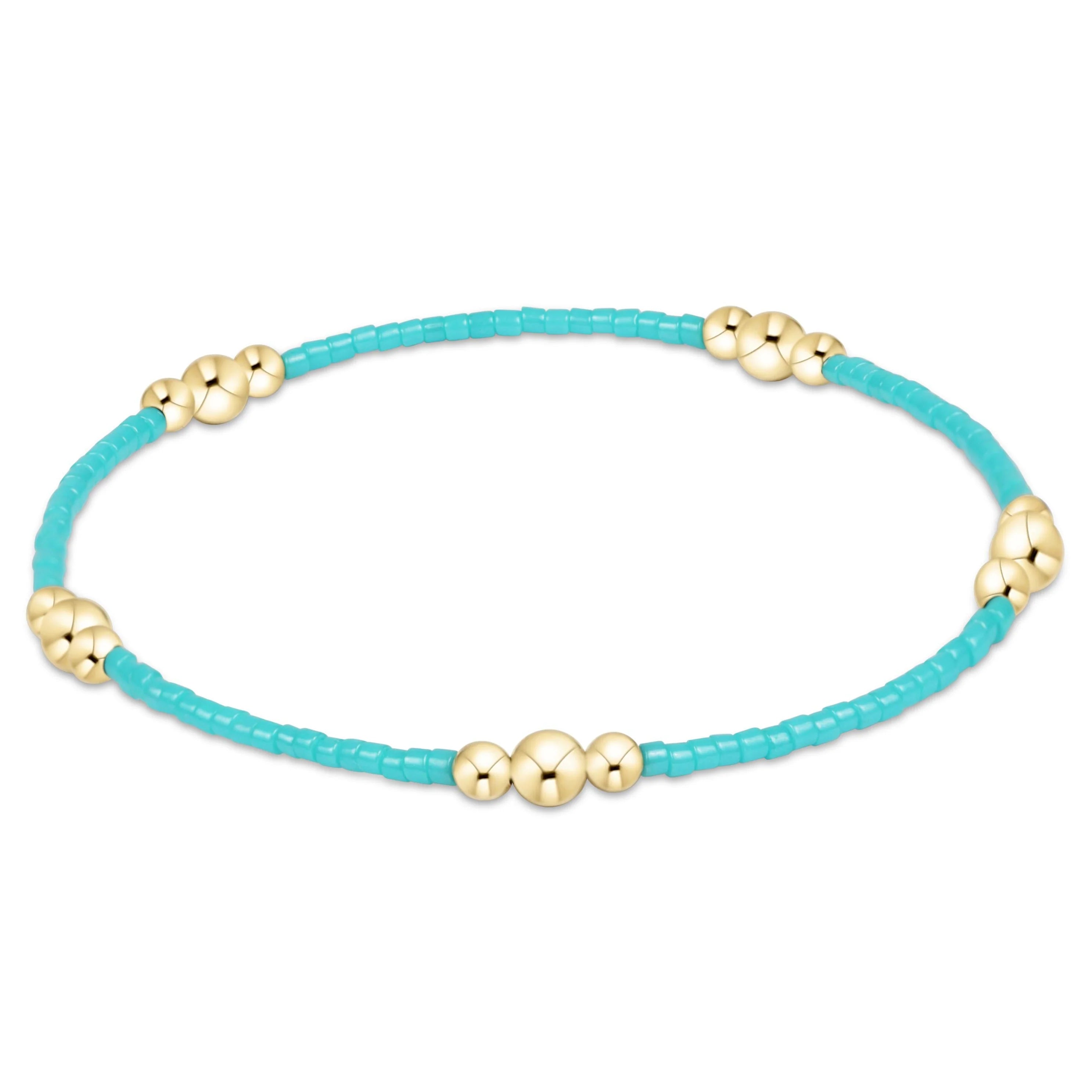 hope purpose gold bracelet turquoise