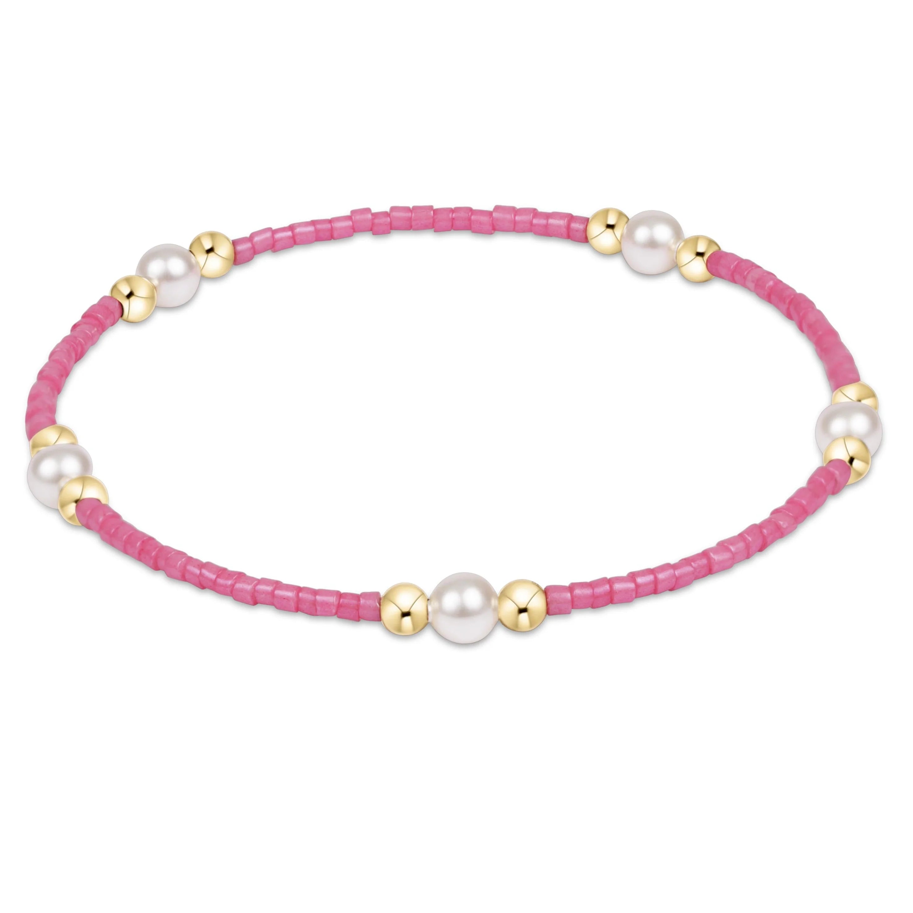 hope purpose pearl bracelet bubblegum