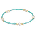 hope purpose pearl bracelet sea glass