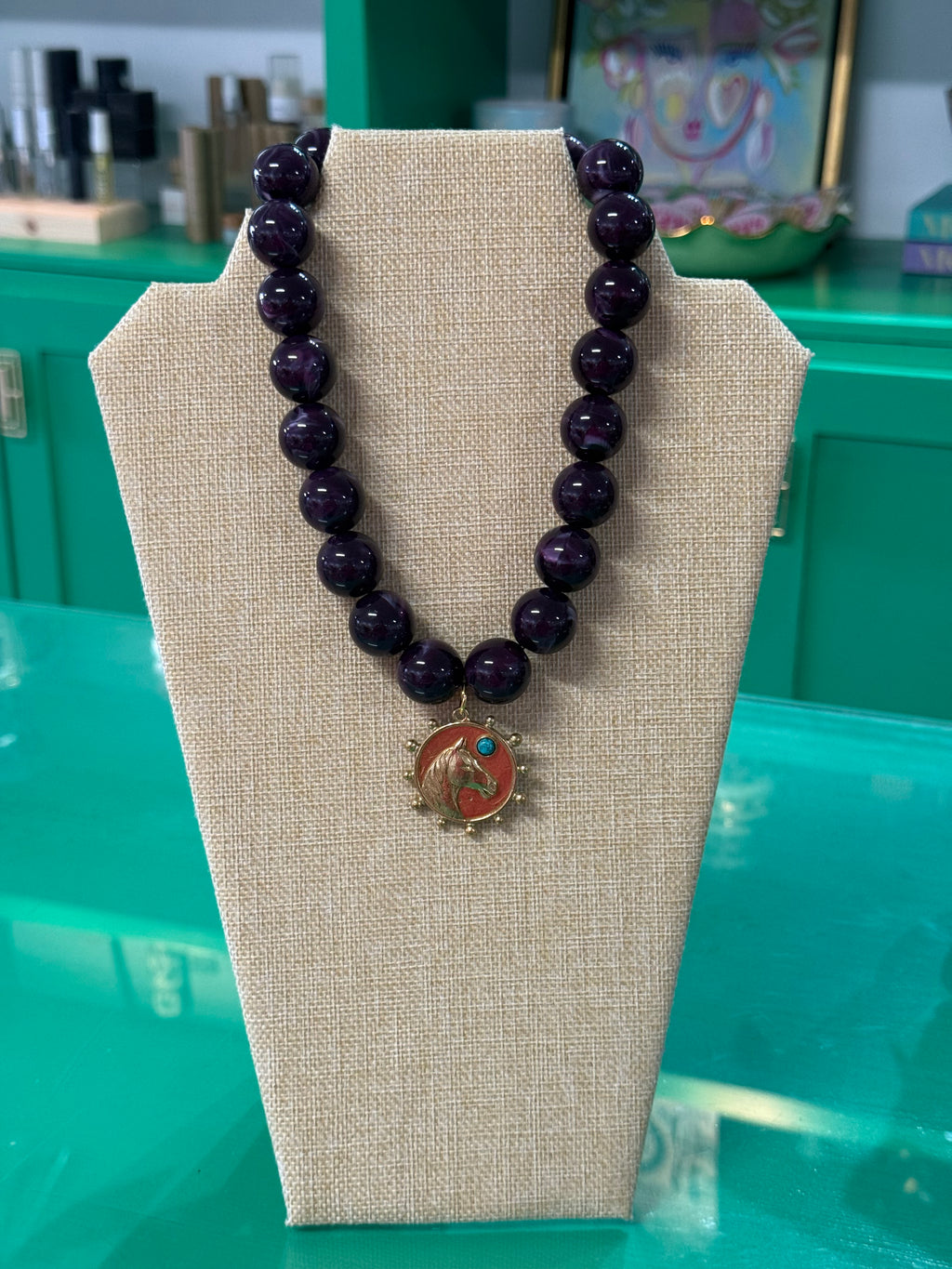 charm beaded necklace