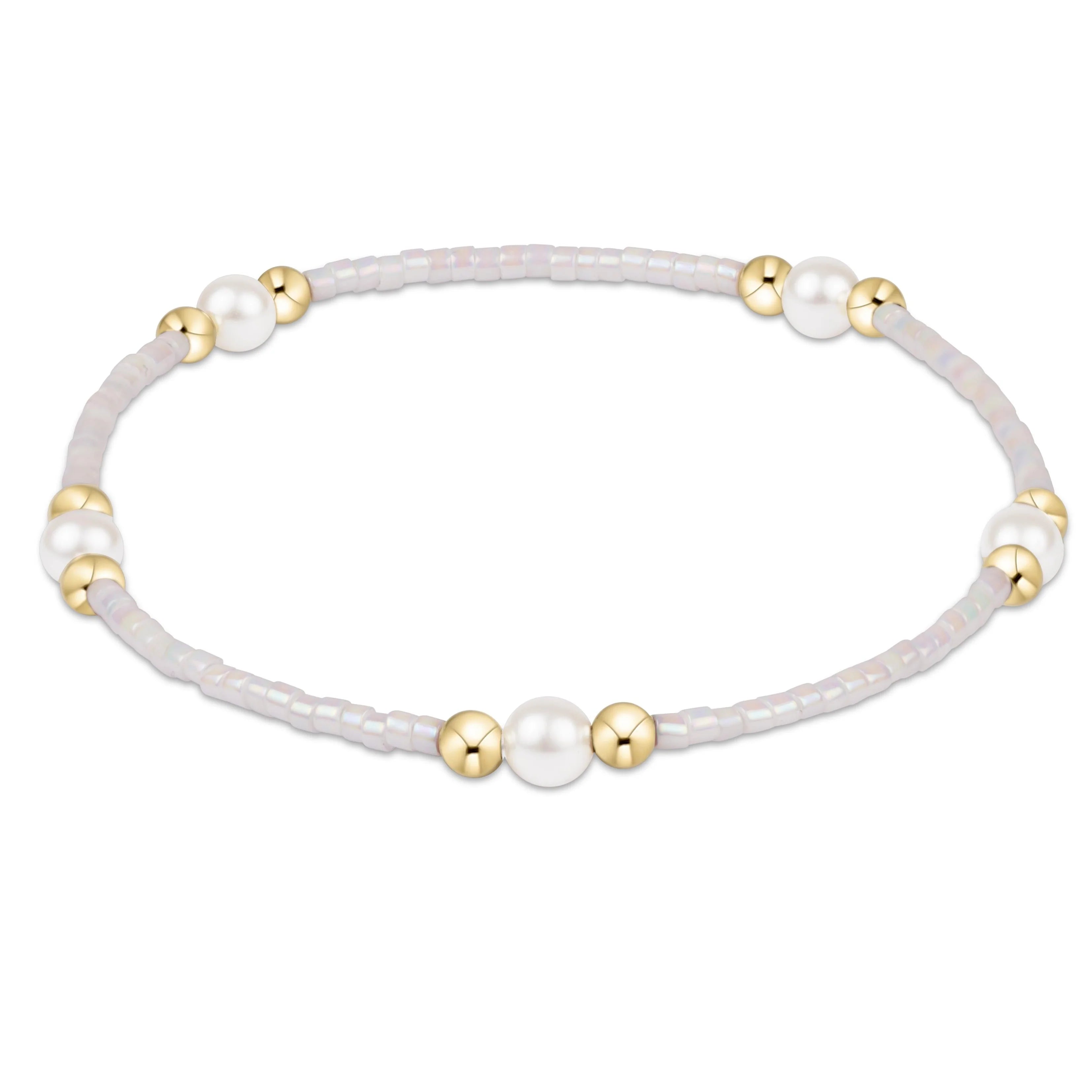 hope purpose pearl bracelet silky white