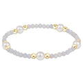 purpose pearl 6mm gemstone bracelet - aquamarine