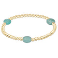 admire gemstone 3mm gold bracelet amazonite