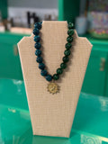 bird charm beaded necklace