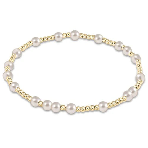 hope unwritten 5mm bead bracelet pearl