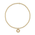 classic gold 2mm bead bracelet love small gold disc