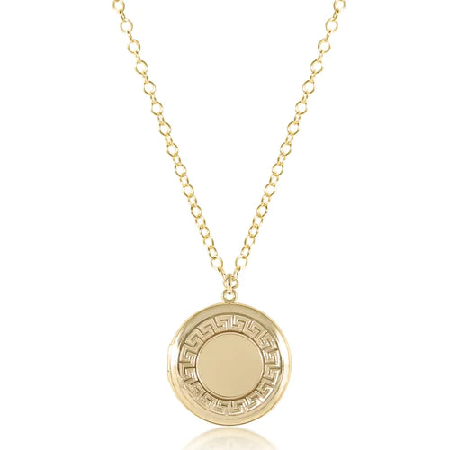 18" necklace gold cherish medium gold locket