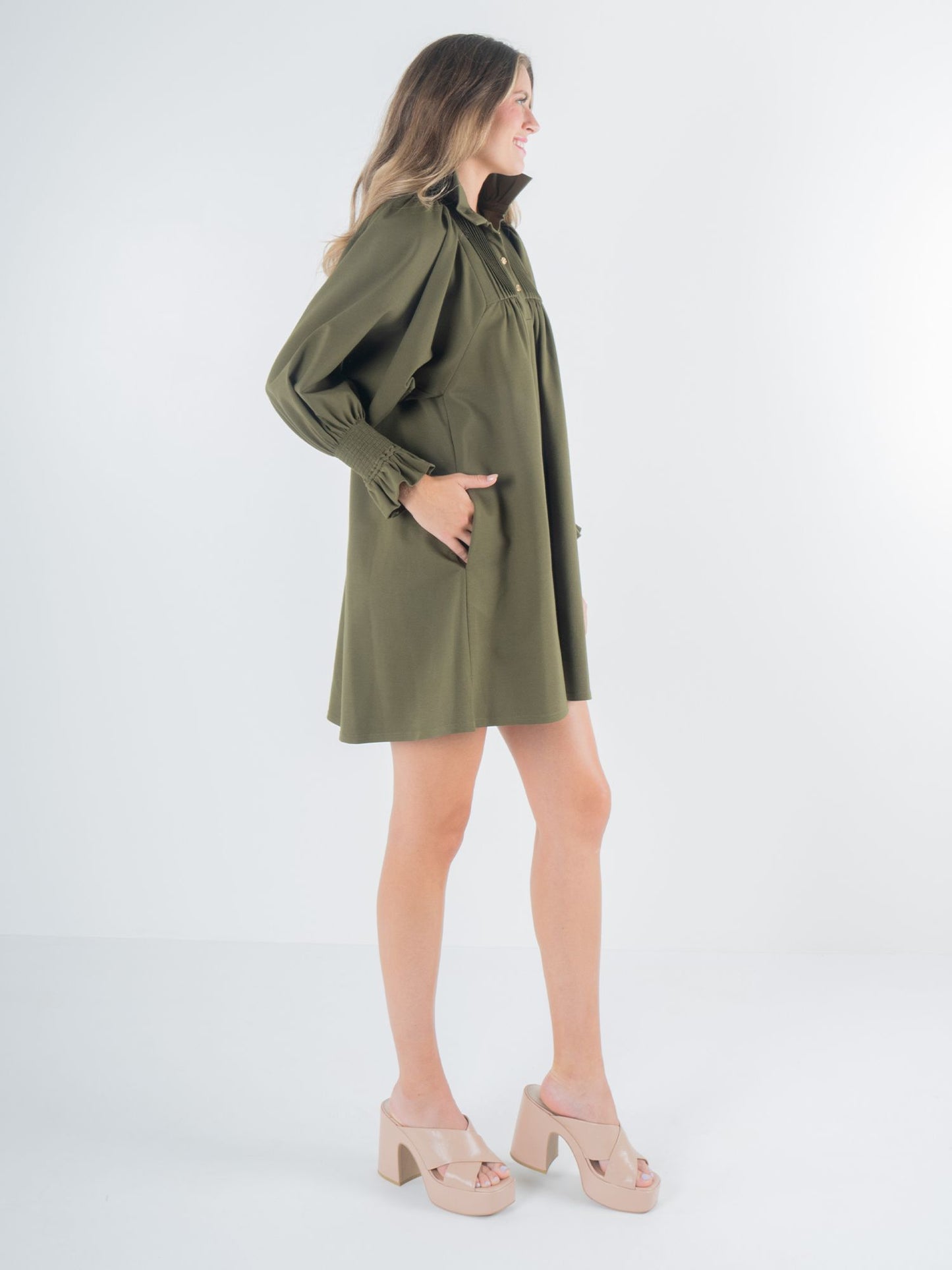 charlotte dress olive night