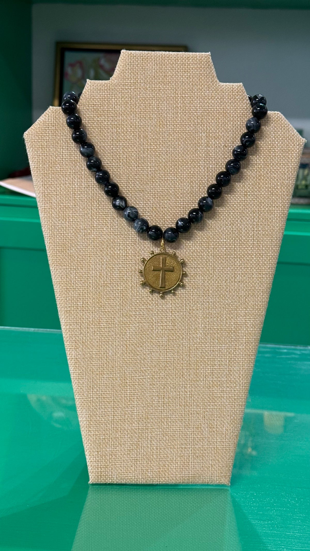 charm beaded necklace