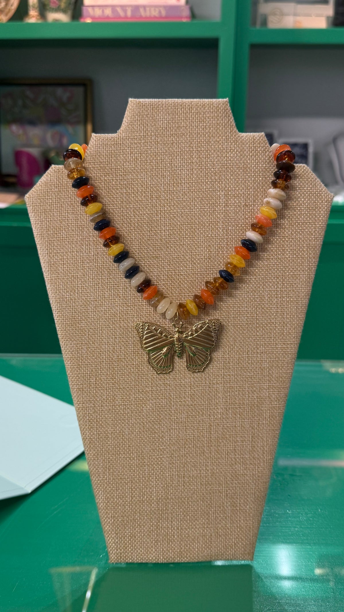 charm beaded necklace