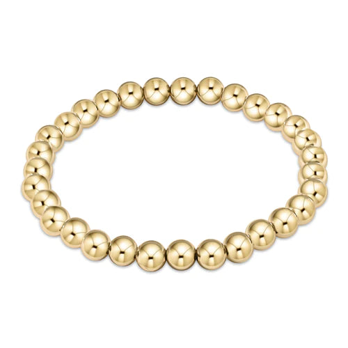 classic 6mm gold bead bracelet
