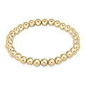 classic 6mm gold bead bracelet-extends