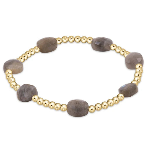 admire gold 3mm bead bracelet labradorite