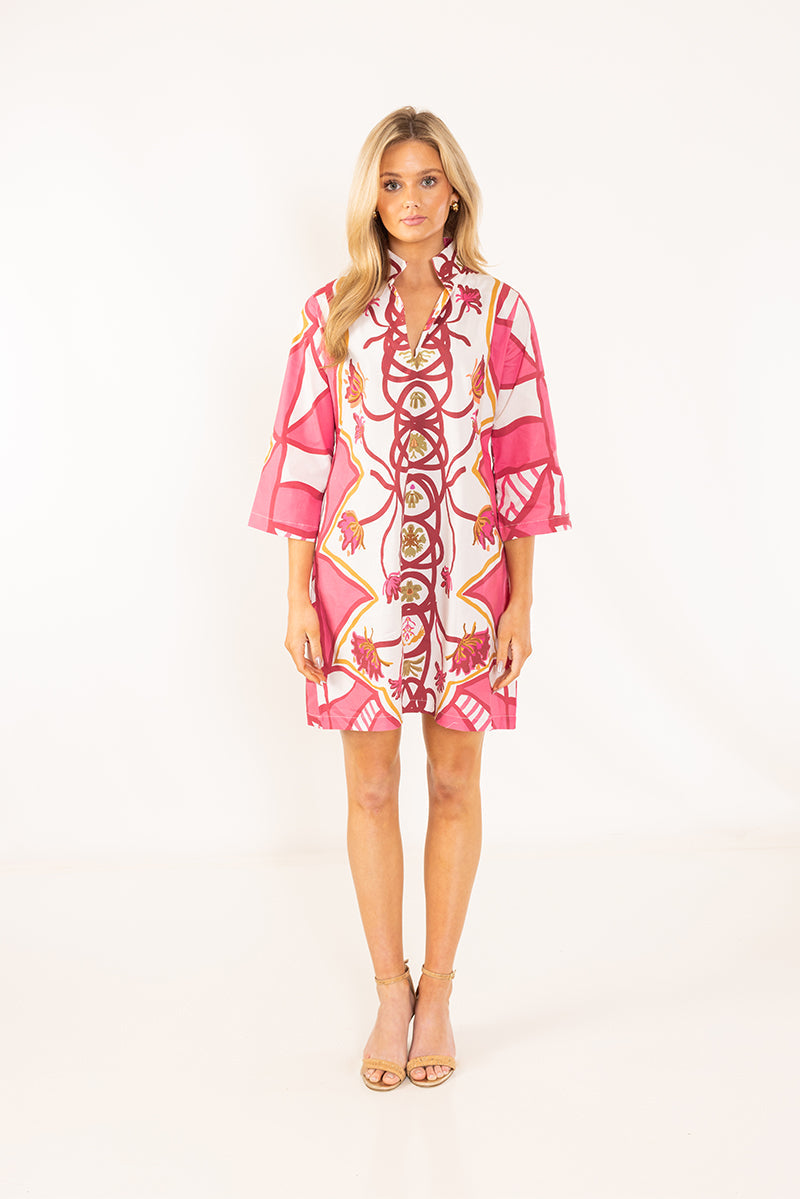 raspberry trail bouvier short dress