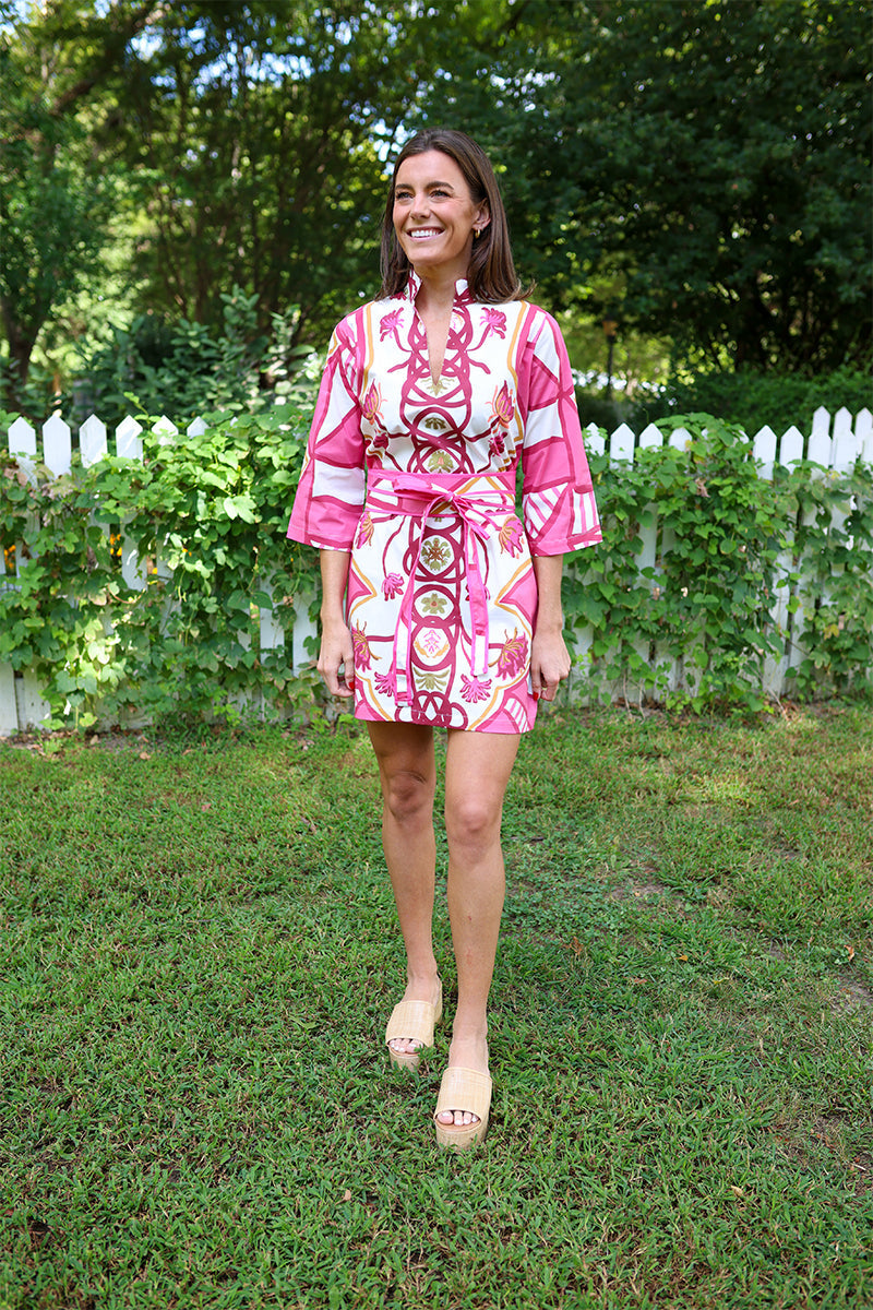 raspberry trail bouvier short dress