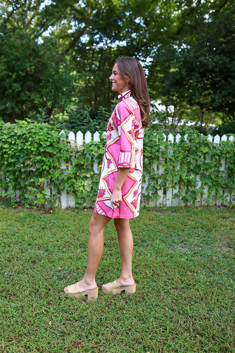 raspberry trail bouvier short dress
