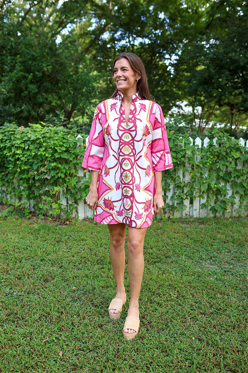 raspberry trail bouvier short dress