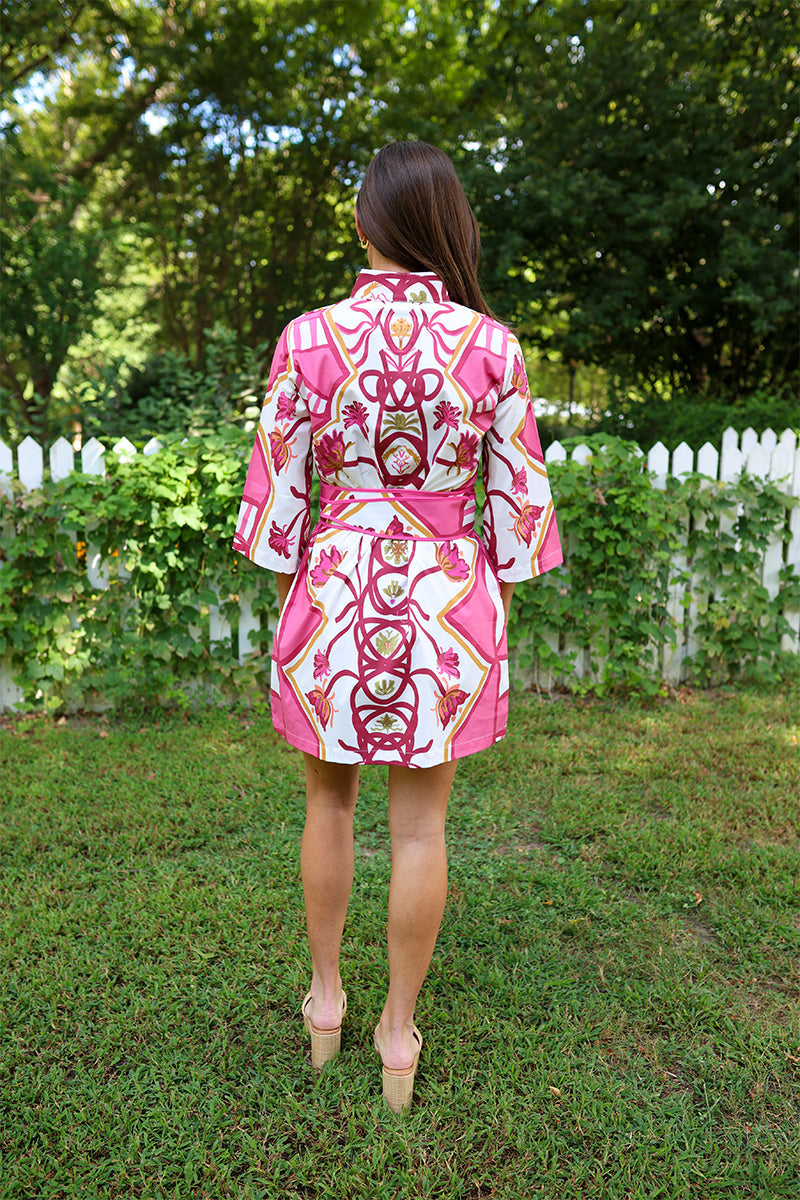 raspberry trail bouvier short dress