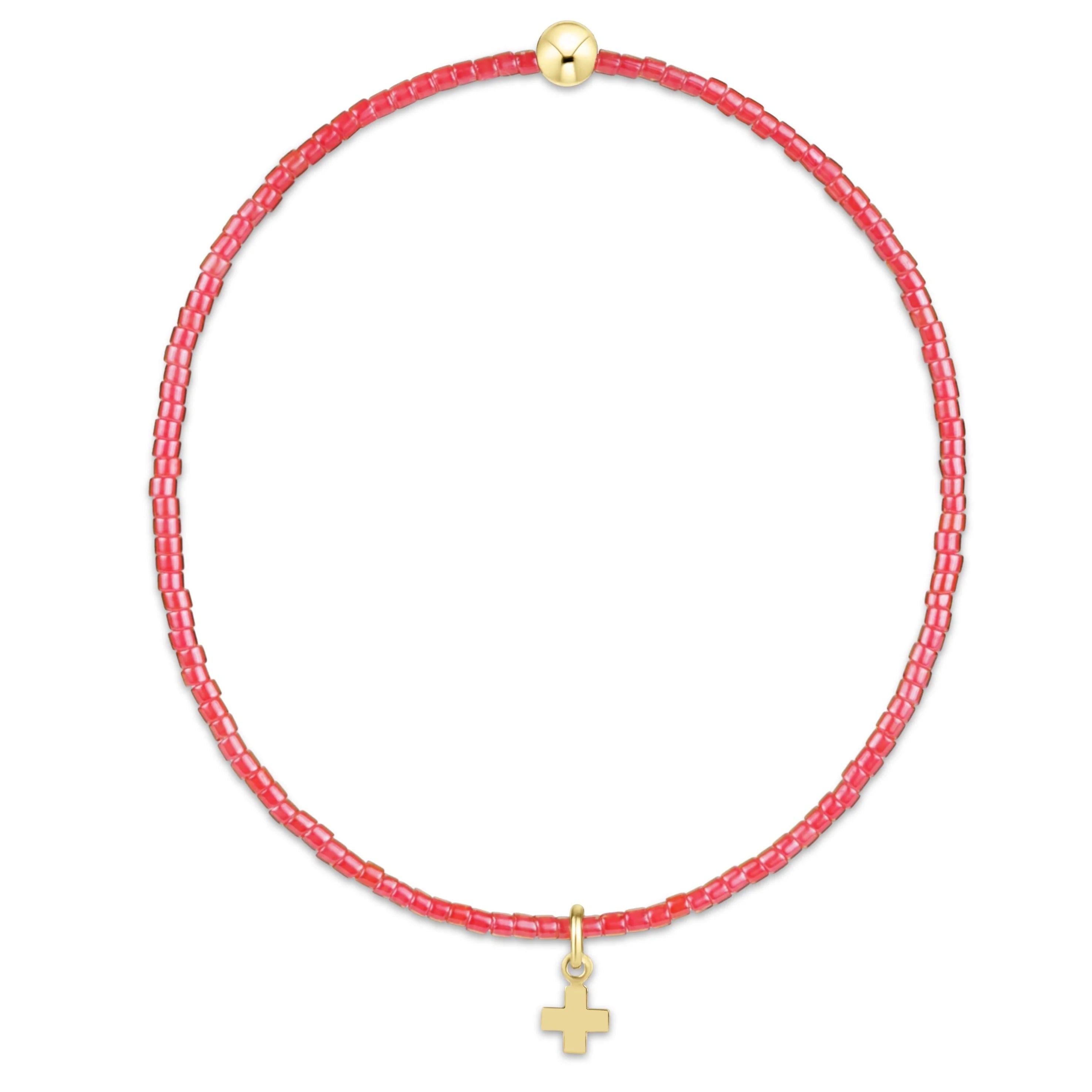 hope classic sherbert bracelet signature cross small gold charm
