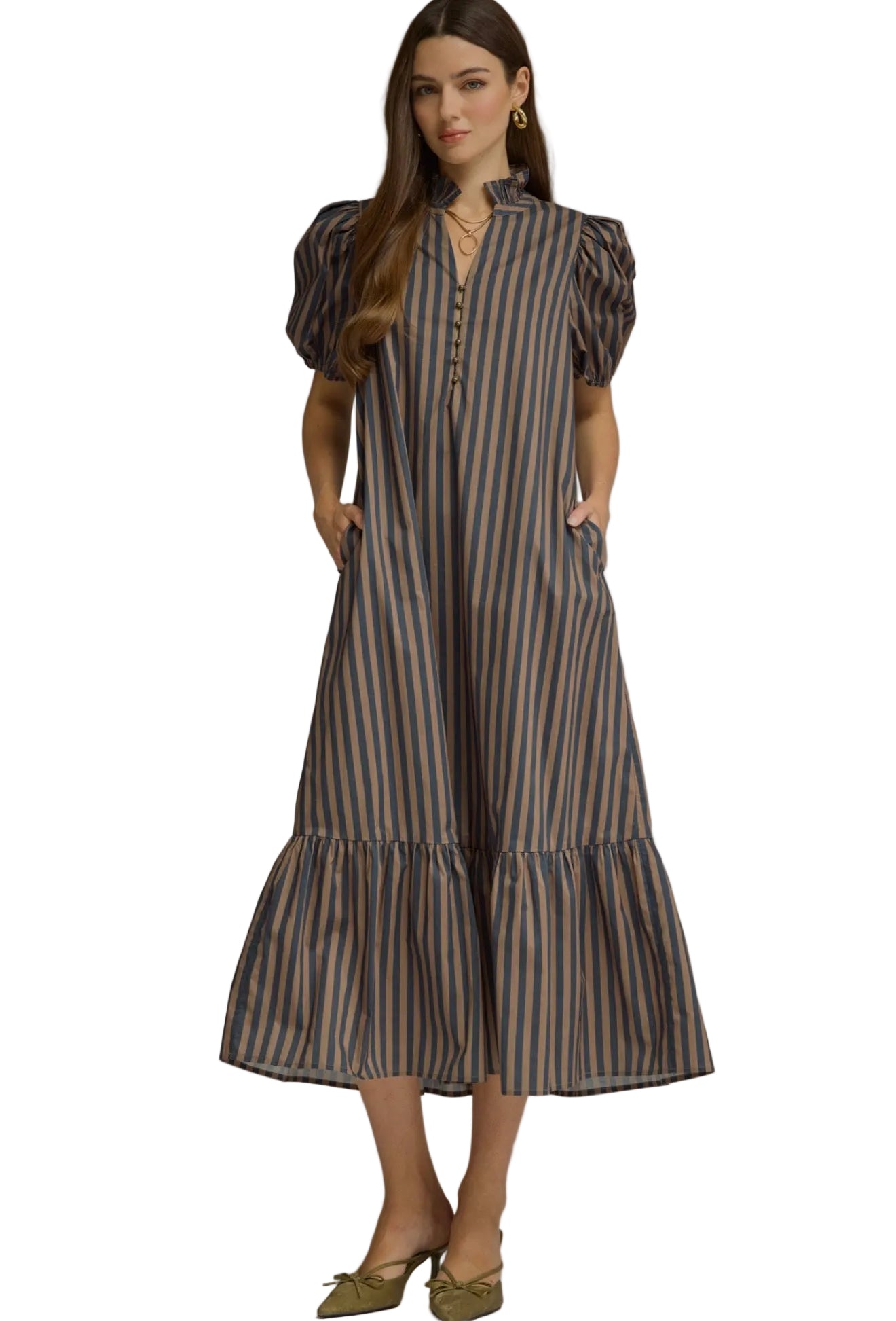 mollie stripe dress