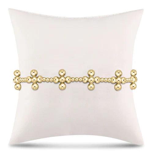 signature cross sincerity pattern 2.5mm bracelet 4mm Cross Gold