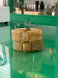 tan stone bangle