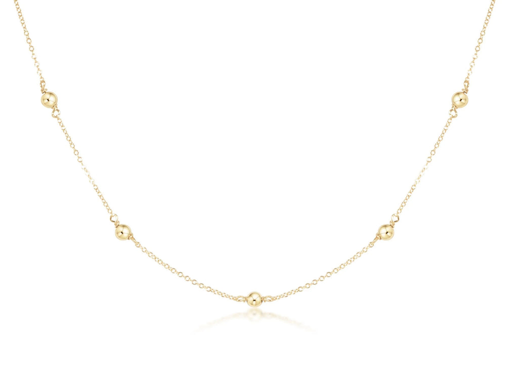 17" choker simplicity chain gold classic gold 4mm