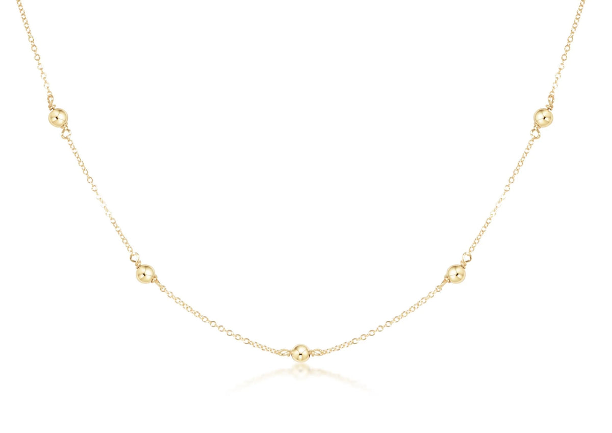17" choker simplicity chain gold classic gold 4mm