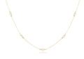 17" choker simplicity chain gold classic pearl 4mm