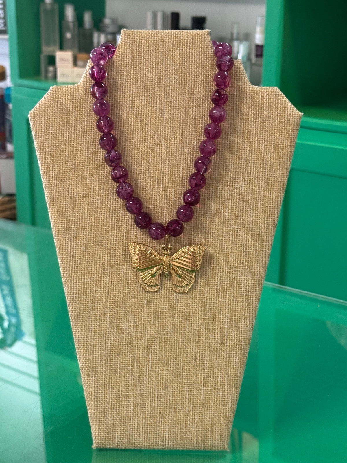 charm beaded necklace