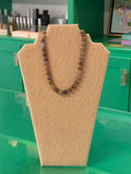 mini beads with gold necklace