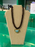 ruffle heart necklace