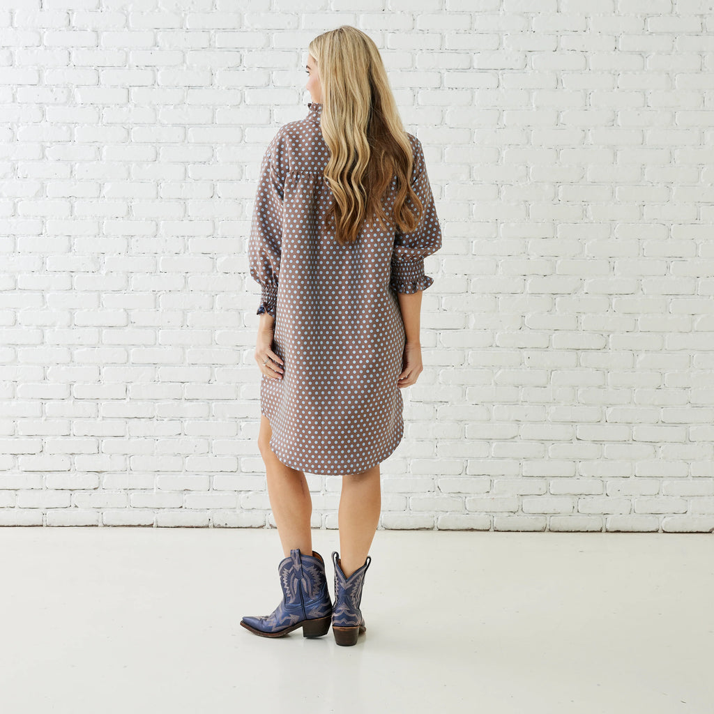 kimberly polkadot dress