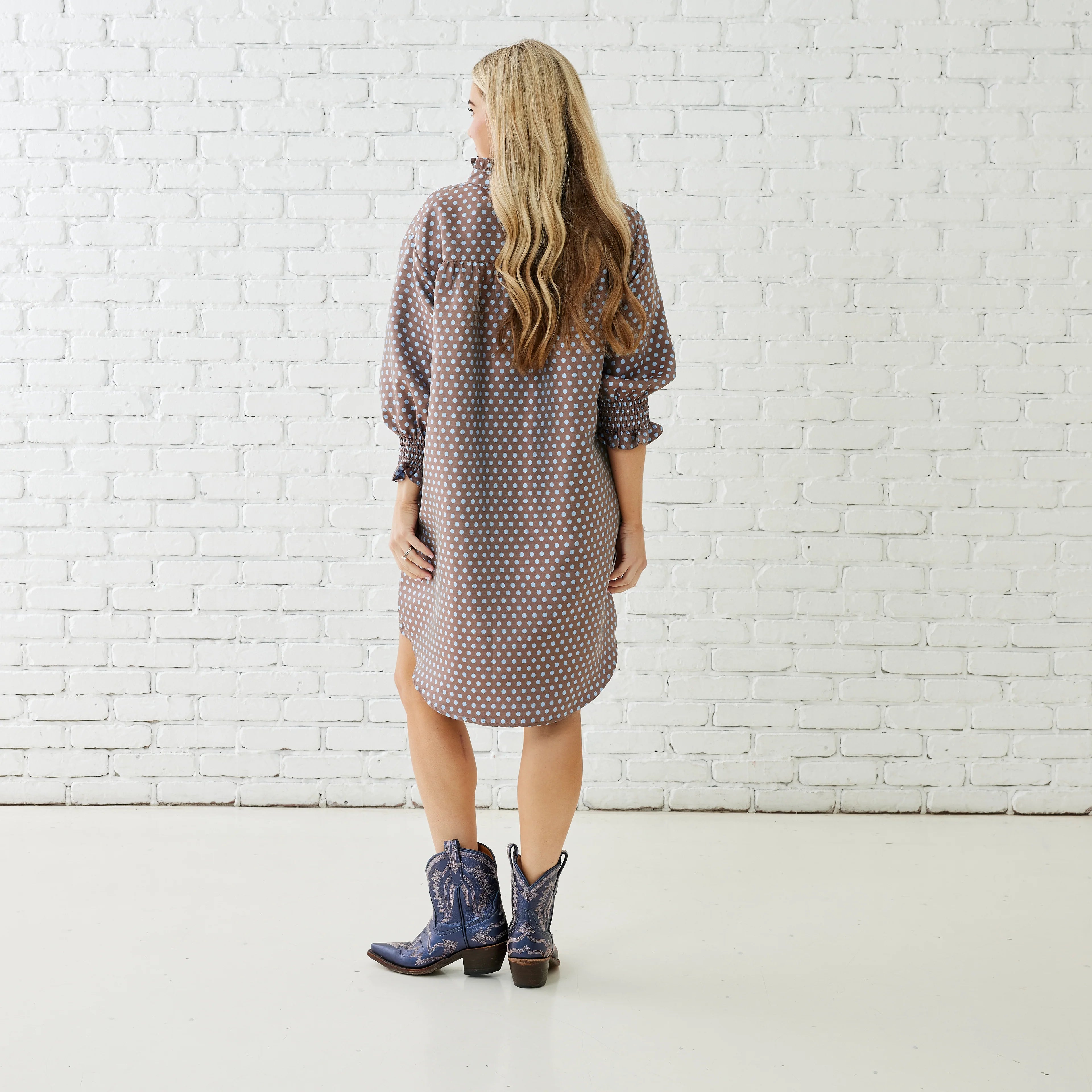 kimberly polkadot dress