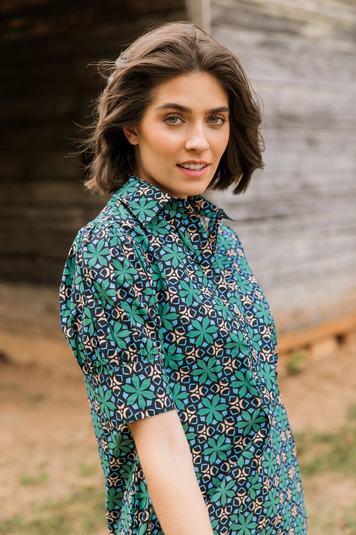 liv dress slate mosaic
