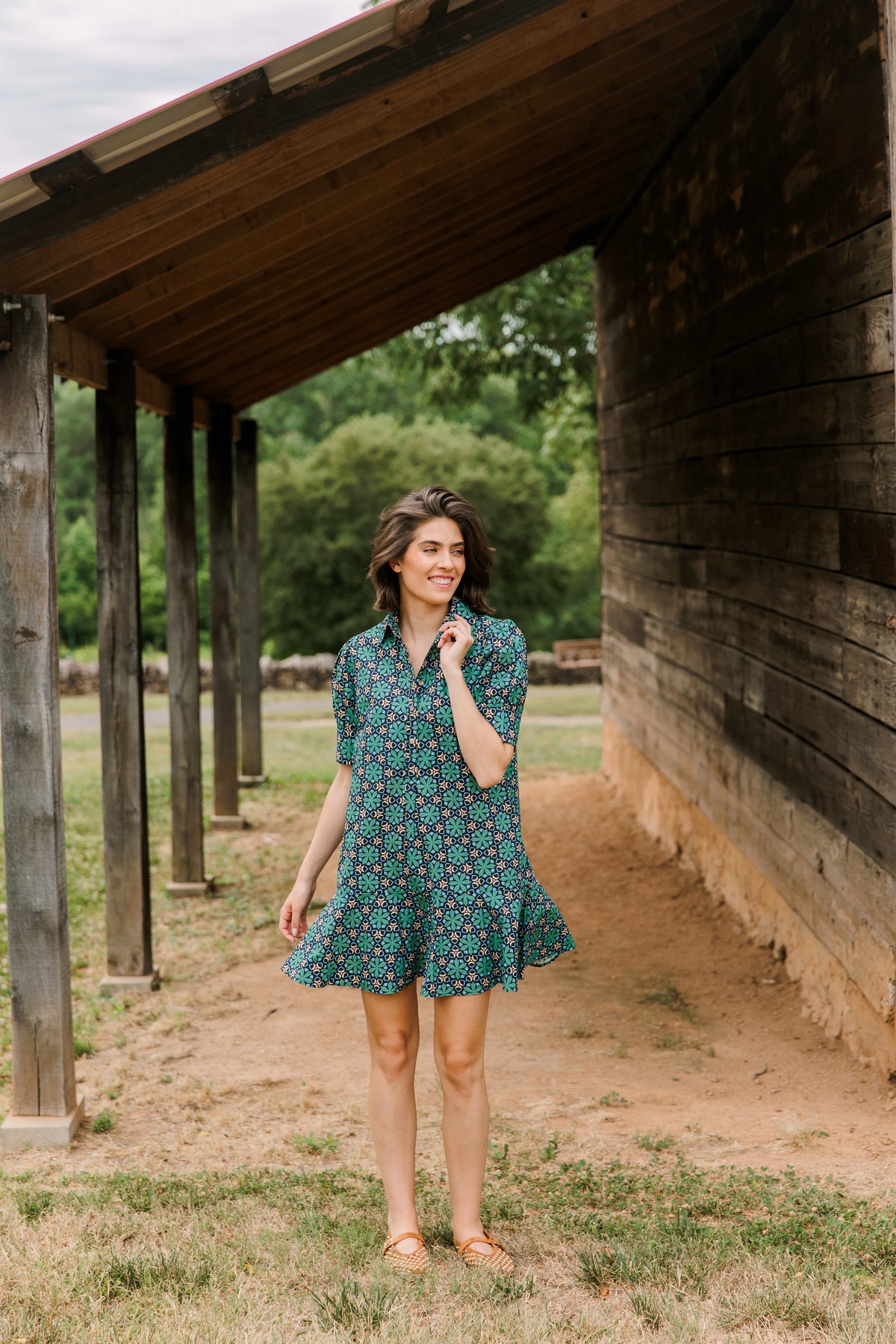 liv dress slate mosaic