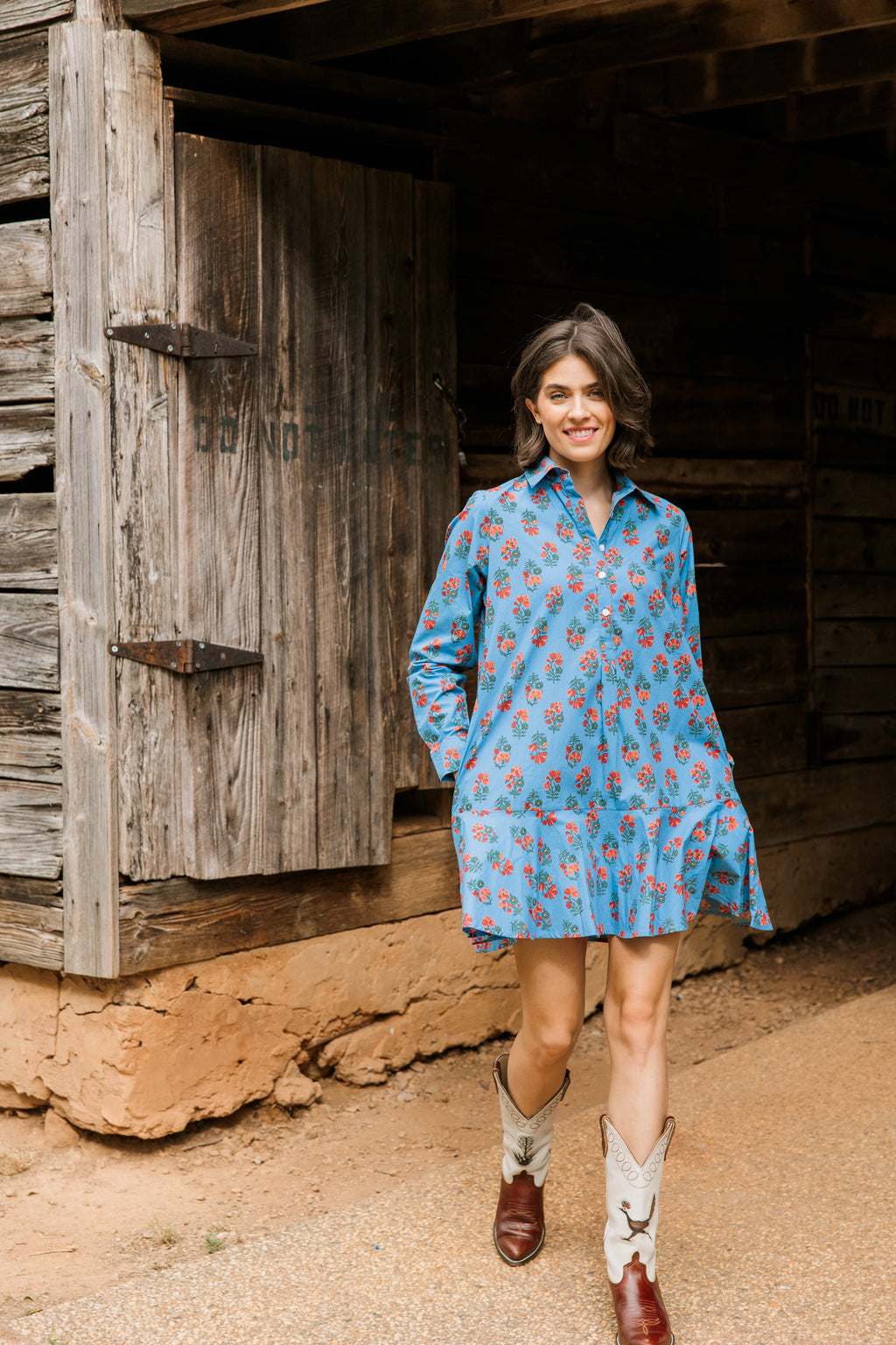 polly dress woodbine