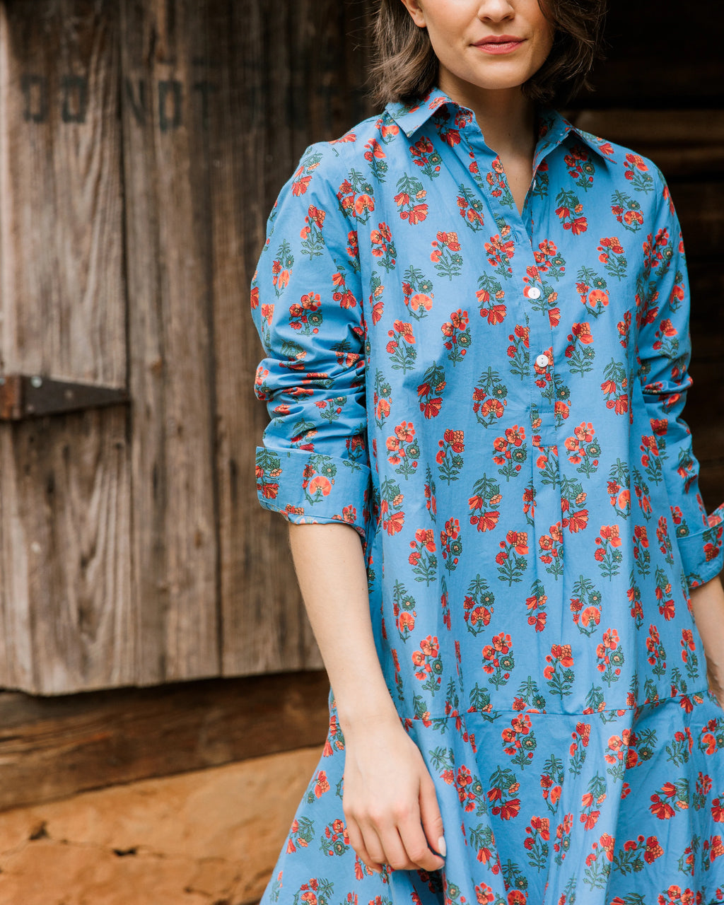 polly dress woodbine