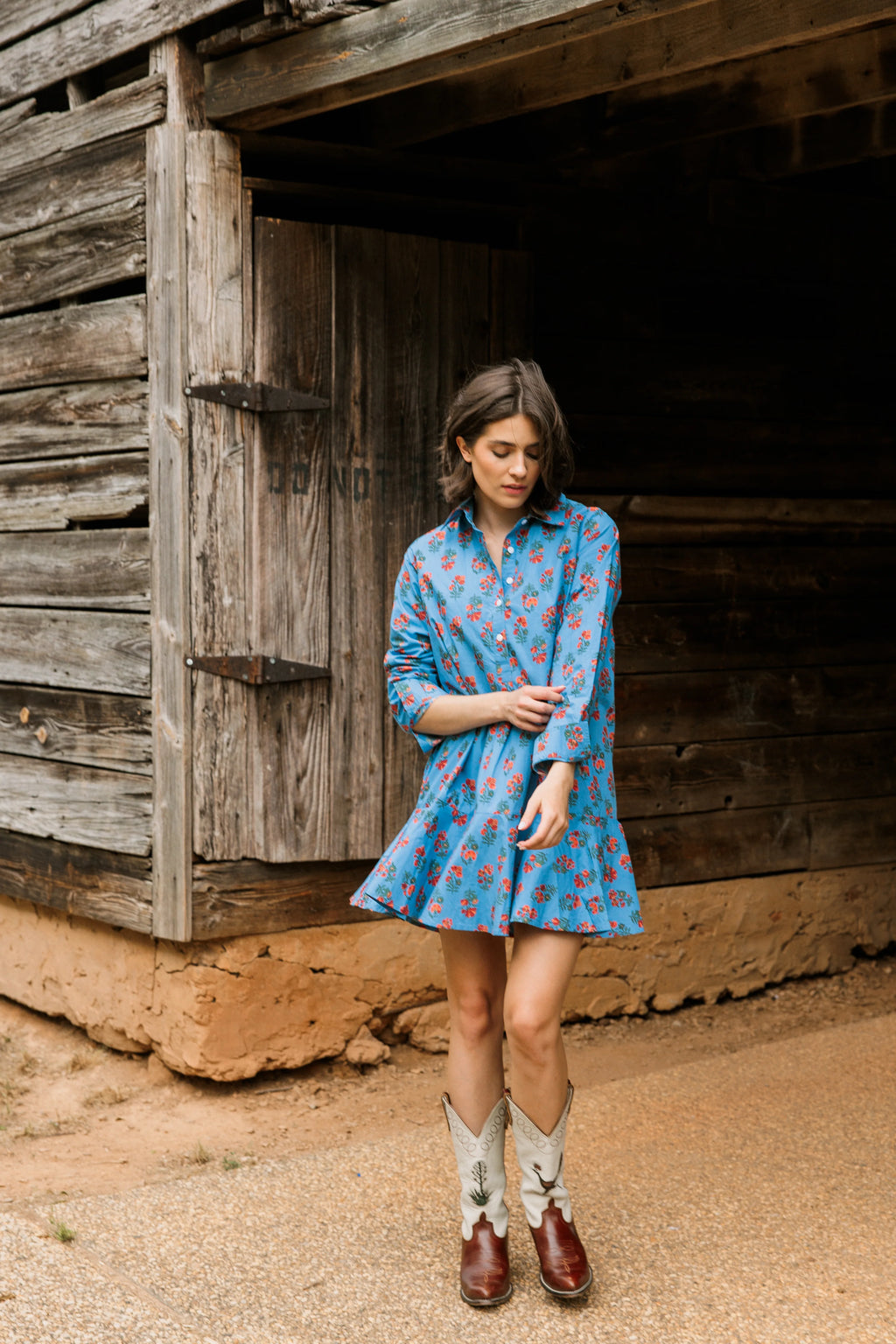 polly dress woodbine