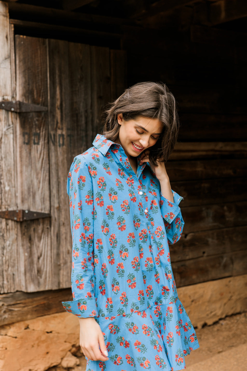 polly dress woodbine
