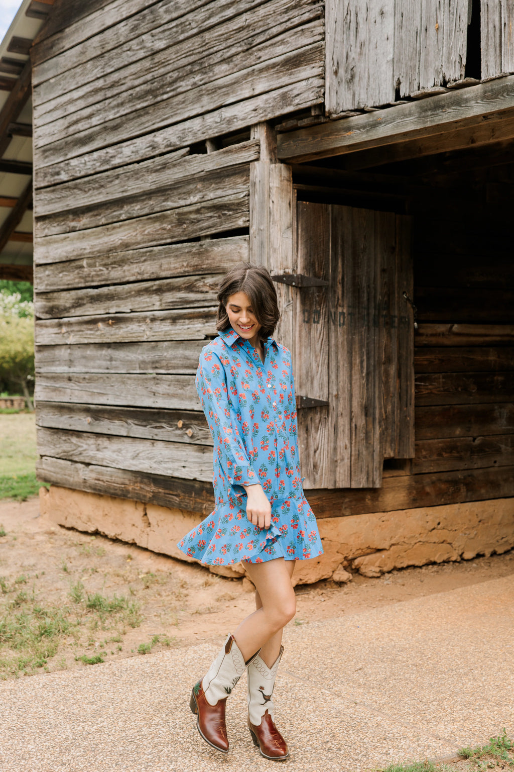 polly dress woodbine