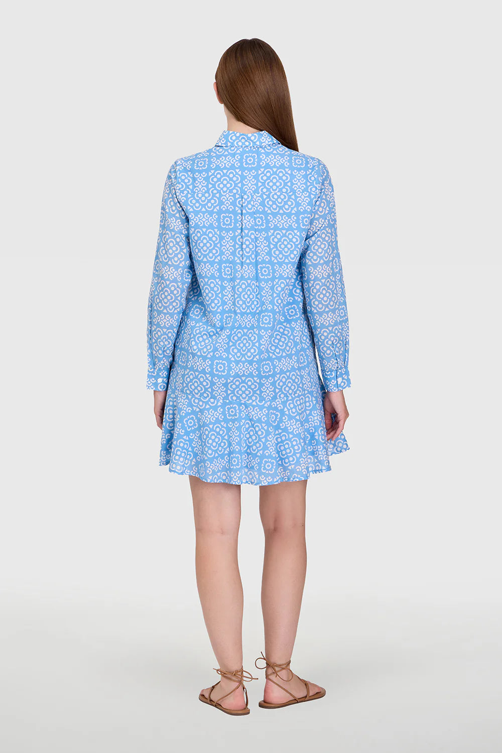 polly dress in lanai tile