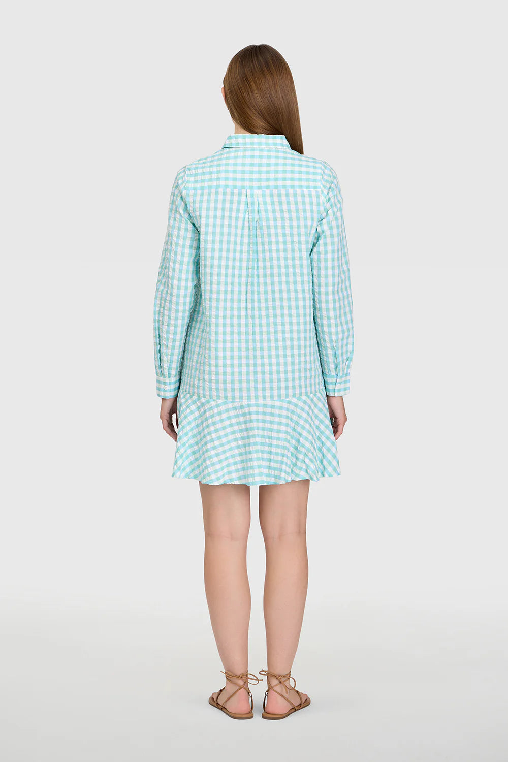 polly dress lindroth check